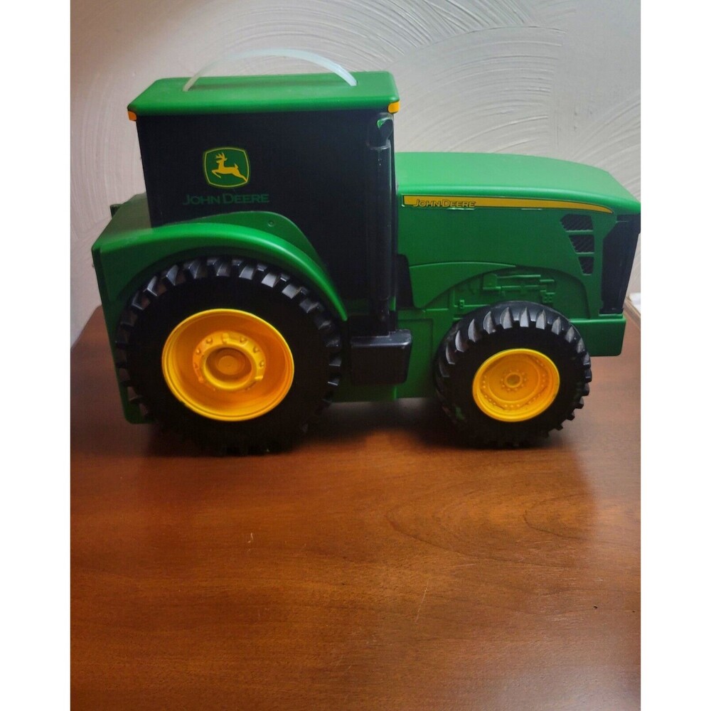 ERTL John Deer Plastic Carrying Case Tractor 13" x 4.5" x 9" Toy Cars Trucks